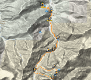 Mapa Toubkal
