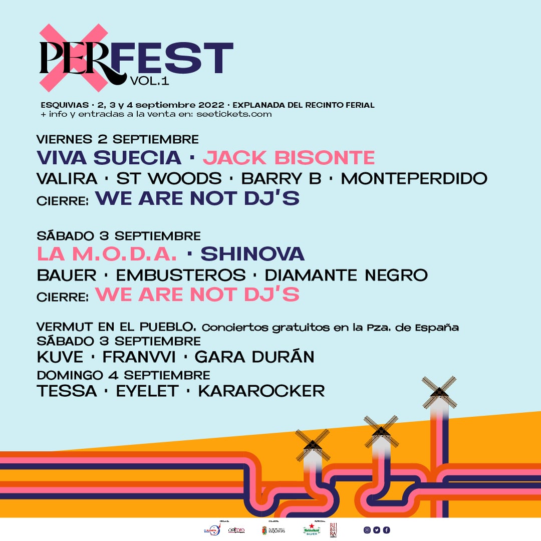 El Perfest, cierra el cartel de su primera edición y anuncia distribución por días